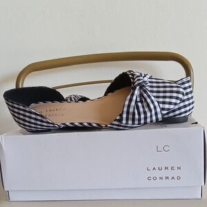 LC Lauren Conrad Black and White Checkered Women's Shoes